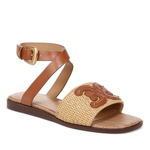 Sam Edelman Brown Leather and Tan Sandals